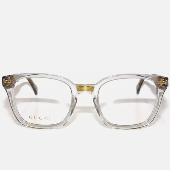 Gucci Transparent Gray Eyeglasses Unisex GG0184O - Picture 2 of 6